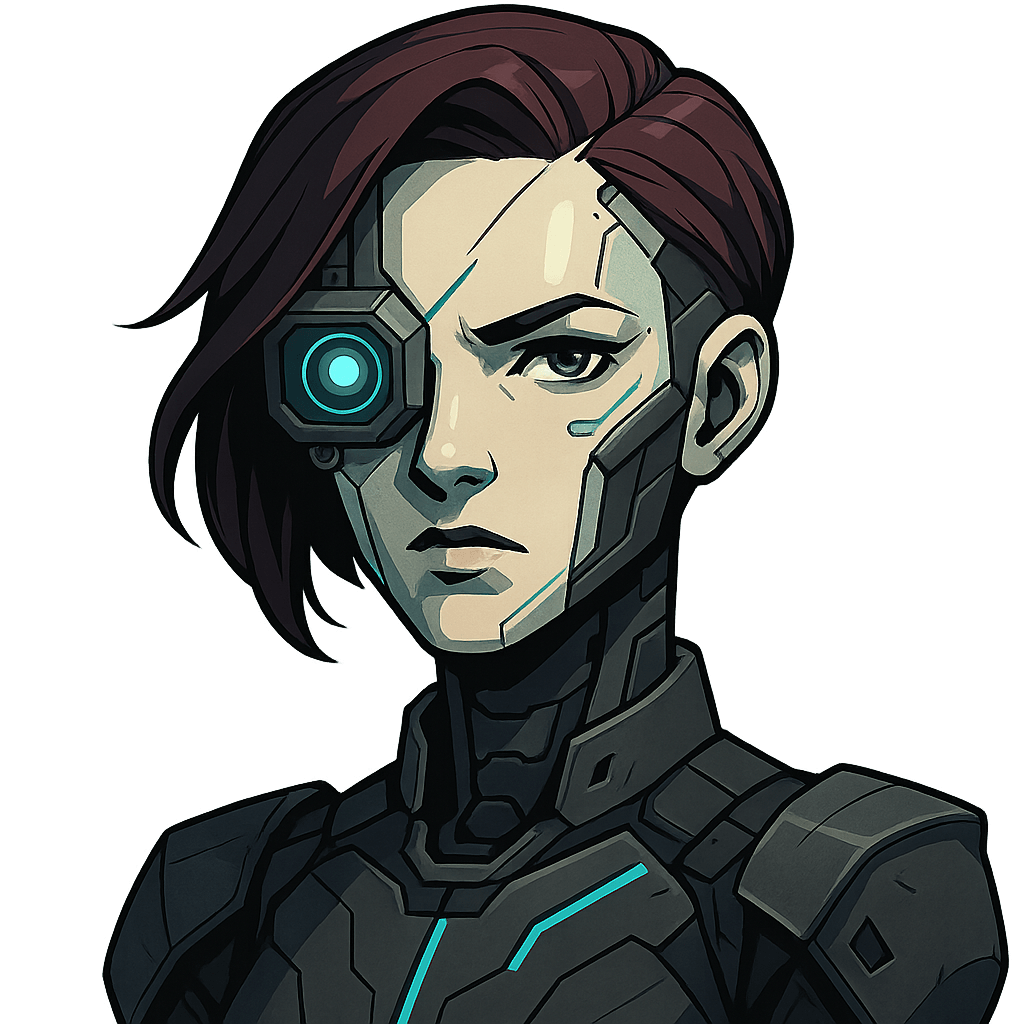 Portrait of Deeva, the cyborg of truth